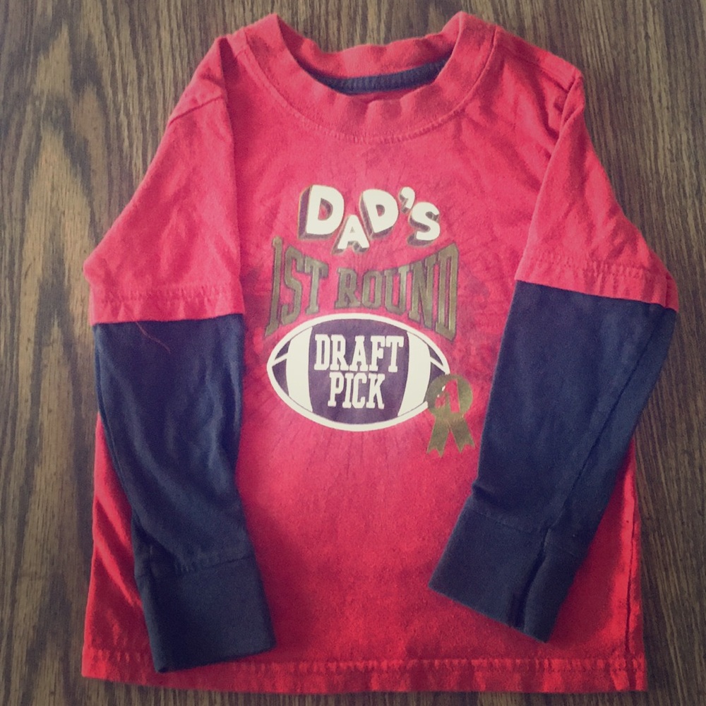 3T Old Navy “Dad’s 1st Round Draft Pick” shirt